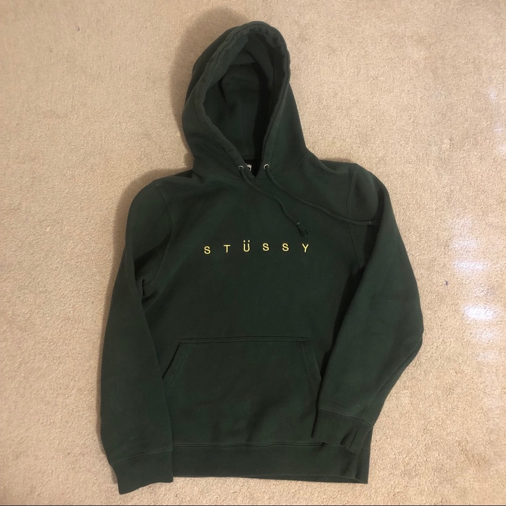 Dark Green Stussy Hoodie